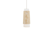 Modern Forms - PD-5513-30-WV/AB - LED Mini Pendant - Chauncey - Beige Travertine/Aged Brass