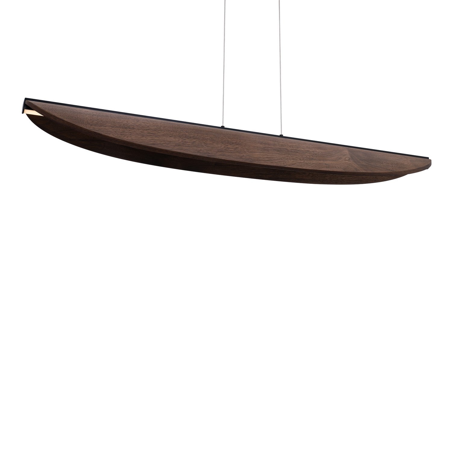 Modern Forms - PD-58548-BK/DW - LED Linear Pendant - Kiefer - Black/Dark Walnut
