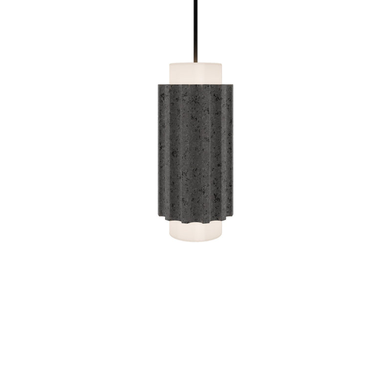 Modern Forms - PD-62516-40-BV/BK - LED Mini Pendant - Caviar - Bassalt Stone/Black