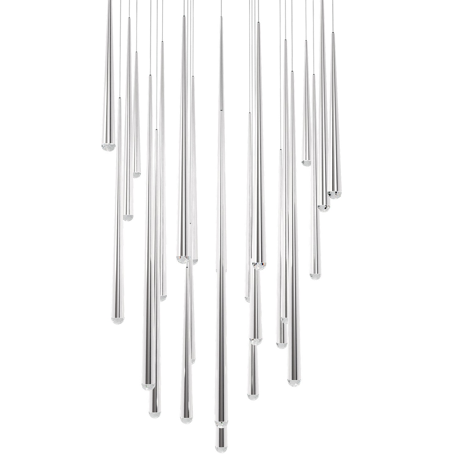Modern Forms - PD-41725S-PN - LED Pendant - Cascade - Polished Nickel