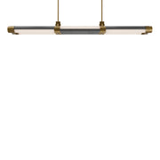 Modern Forms - PD-6548-35-BV/AB - LED Linear Pendant - Catania - Bassalt Stone/Aged Brass
