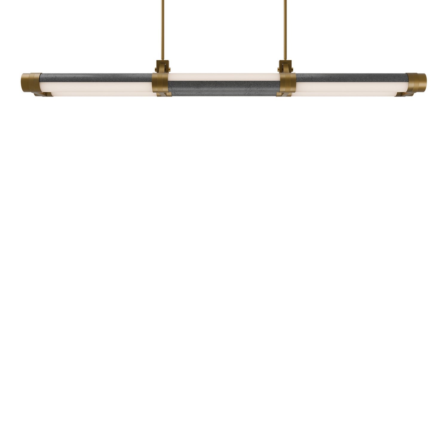 Modern Forms - PD-6548-35-BV/AB - LED Linear Pendant - Catania - Bassalt Stone/Aged Brass