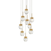 Modern Forms - PD-82009R-AB - LED Pendant - Double Bubble - Aged Brass
