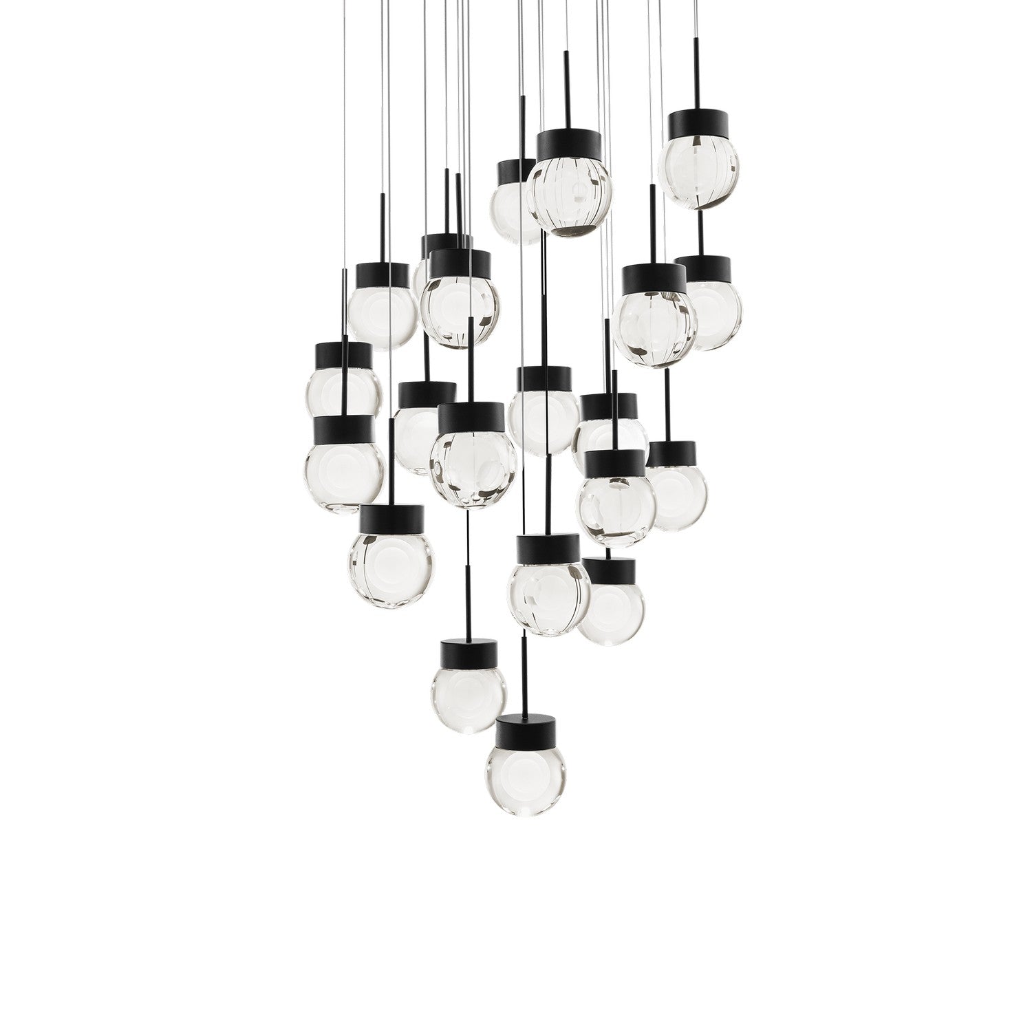 Modern Forms - PD-82021R-BK - LED Pendant - Double Bubble - Black