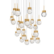Modern Forms - PD-82025S-AB - LED Pendant - Double Bubble - Aged Brass