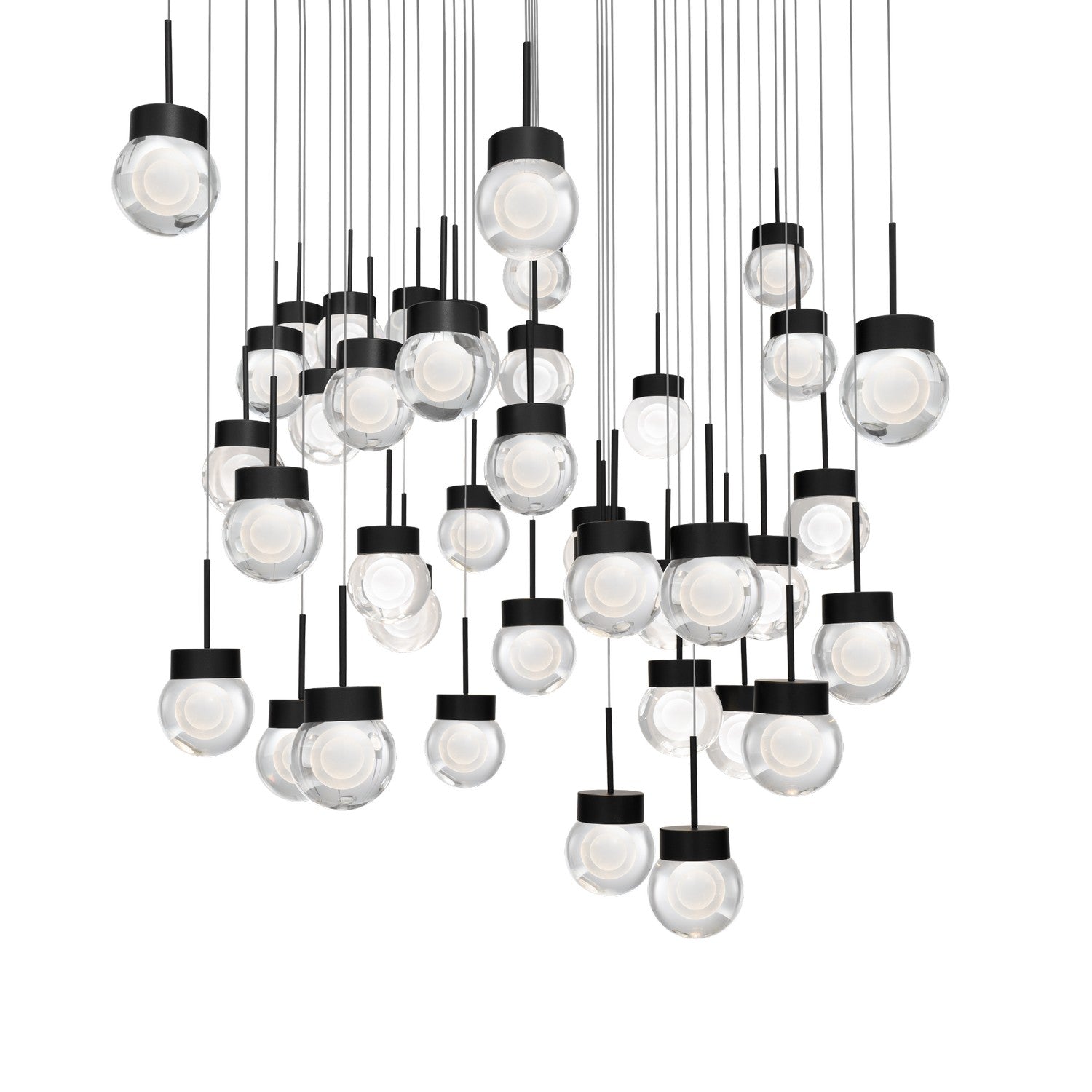 Modern Forms - PD-82041S-BK - LED Pendant - Double Bubble - Black