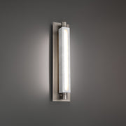 Modern Forms - WS-72524-WT/BN - LED Wall Sconce - Stanchion - White Marble/Brushed Nickel