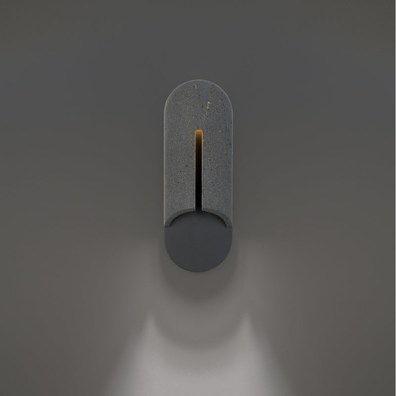 Modern Forms - WS-W10516-40-BV/BK - LED Outdoor Wall Sconce - Clog - Bassalt Stone/Black