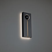Modern Forms - WS-W20516-BK/BN - LED Outdoor Wall Sconce - Keyhole - Black/Textured Brushed Nickel