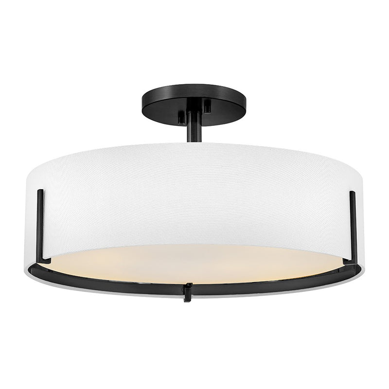 Hinkley - 47573BK - LED Semi-Flush Mount - Halle - Black