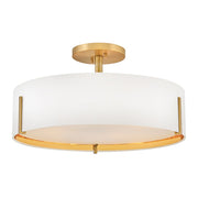Hinkley - 47573LCB - LED Semi-Flush Mount - Halle - Lacquered Brass