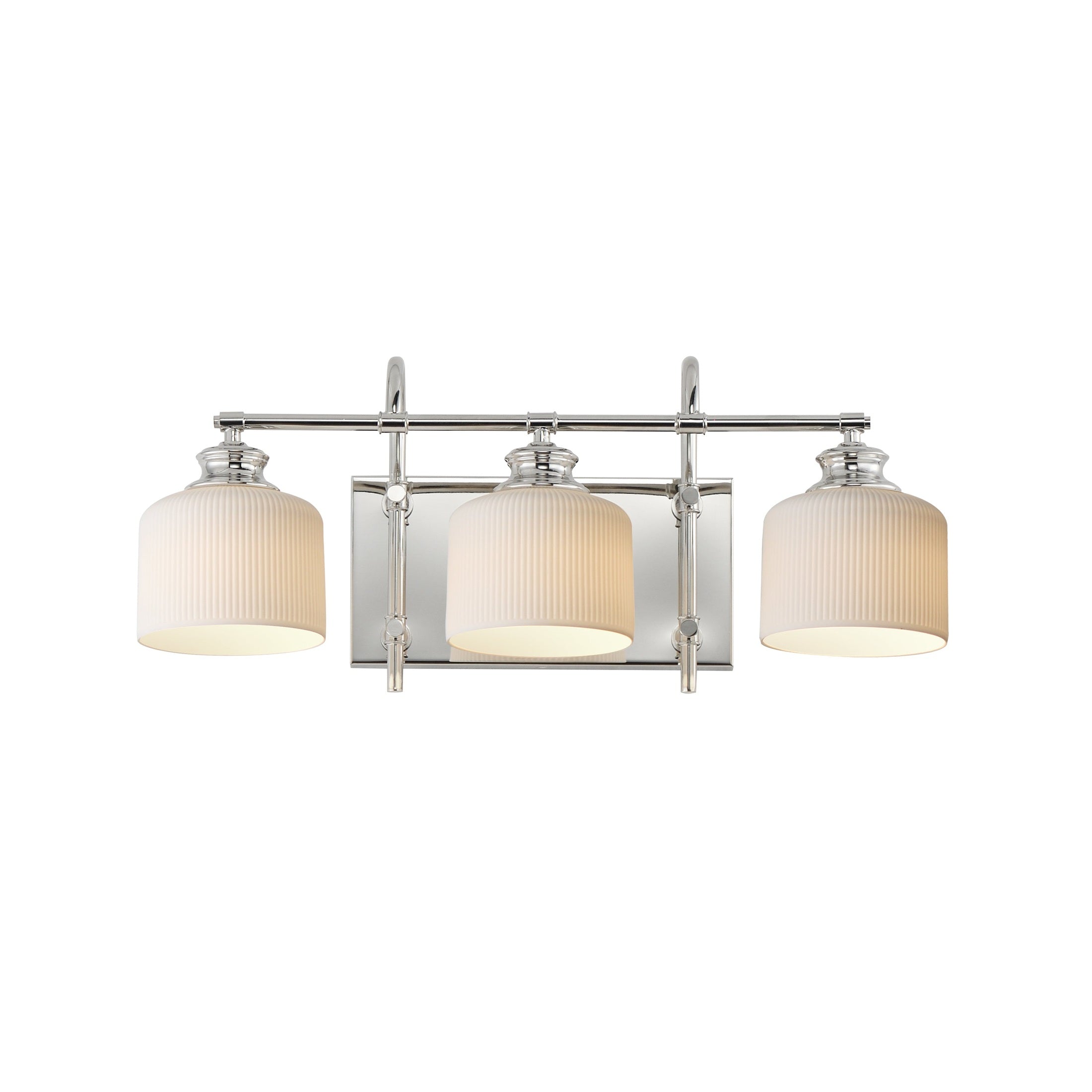 Maxim - 21493WTPN - Three Light Bath Vanity - Bisque - Polished Nickel