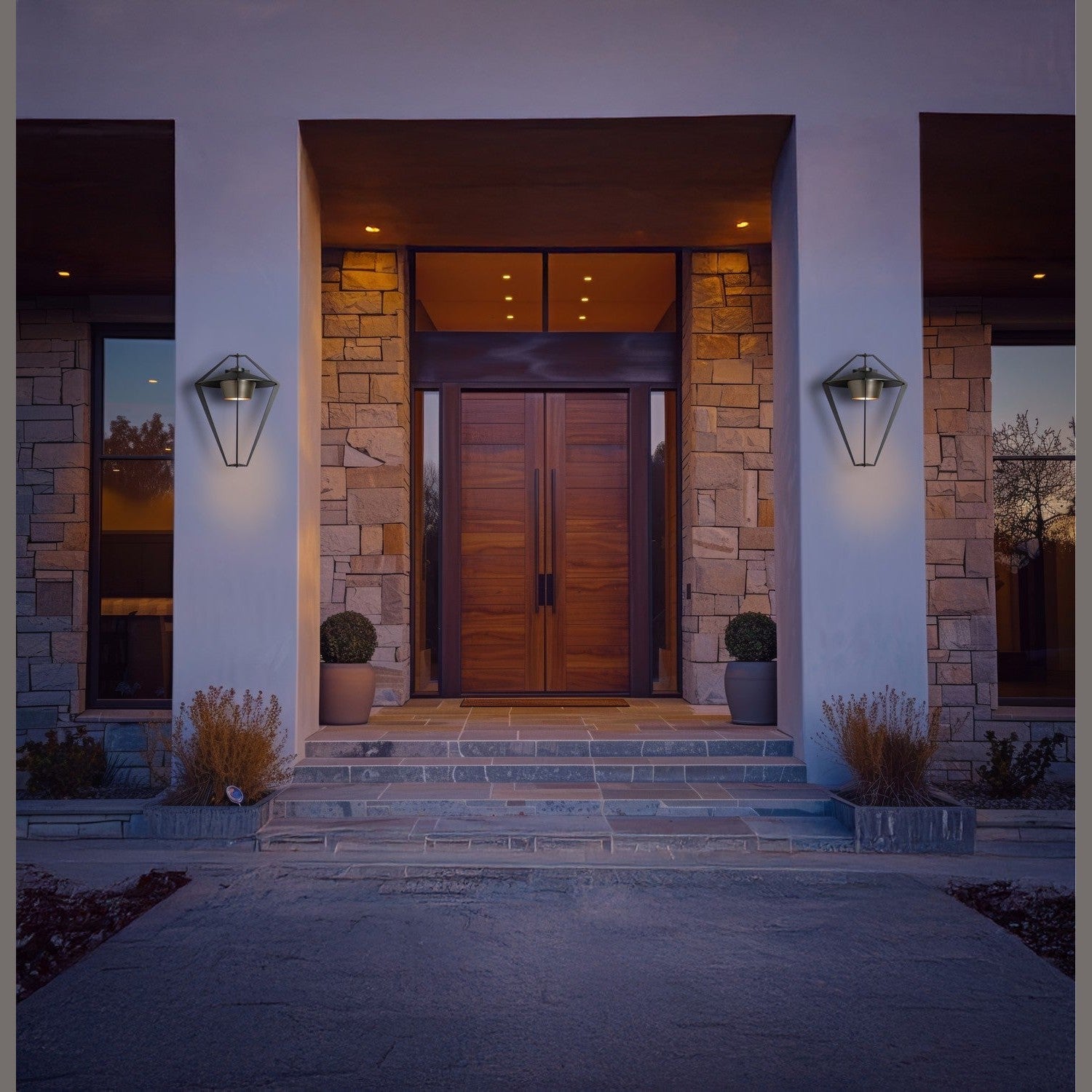 Hubbardton Forge - 302654-SKT-80-77 - One Light Outdoor Wall Sconce - Stellar - Coastal Black