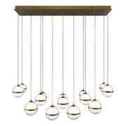 W.A.C. Lighting - PD-77514L-AB - LED Chandelier - Cyllindra - Aged Brass