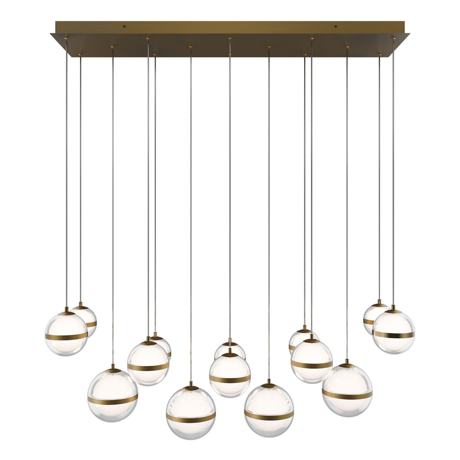 W.A.C. Lighting - PD-77514L-AB - LED Chandelier - Cyllindra - Aged Brass