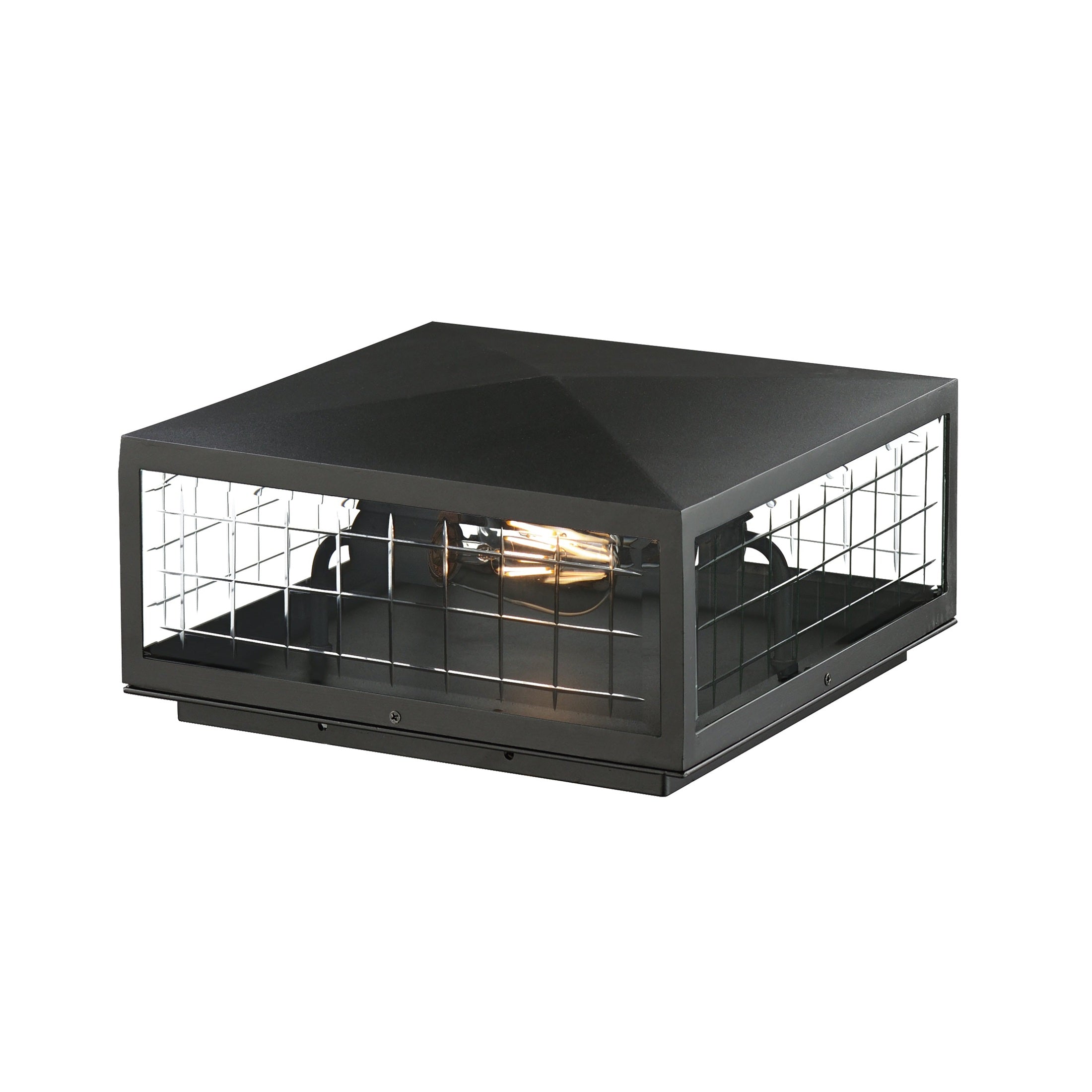 Maxim - 30690CLBK - Two Light Deck Lantern - Magnus - Black