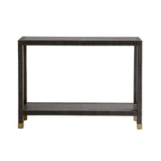 Arteriors - 4663 - Console - Oswald - Graphite Leather