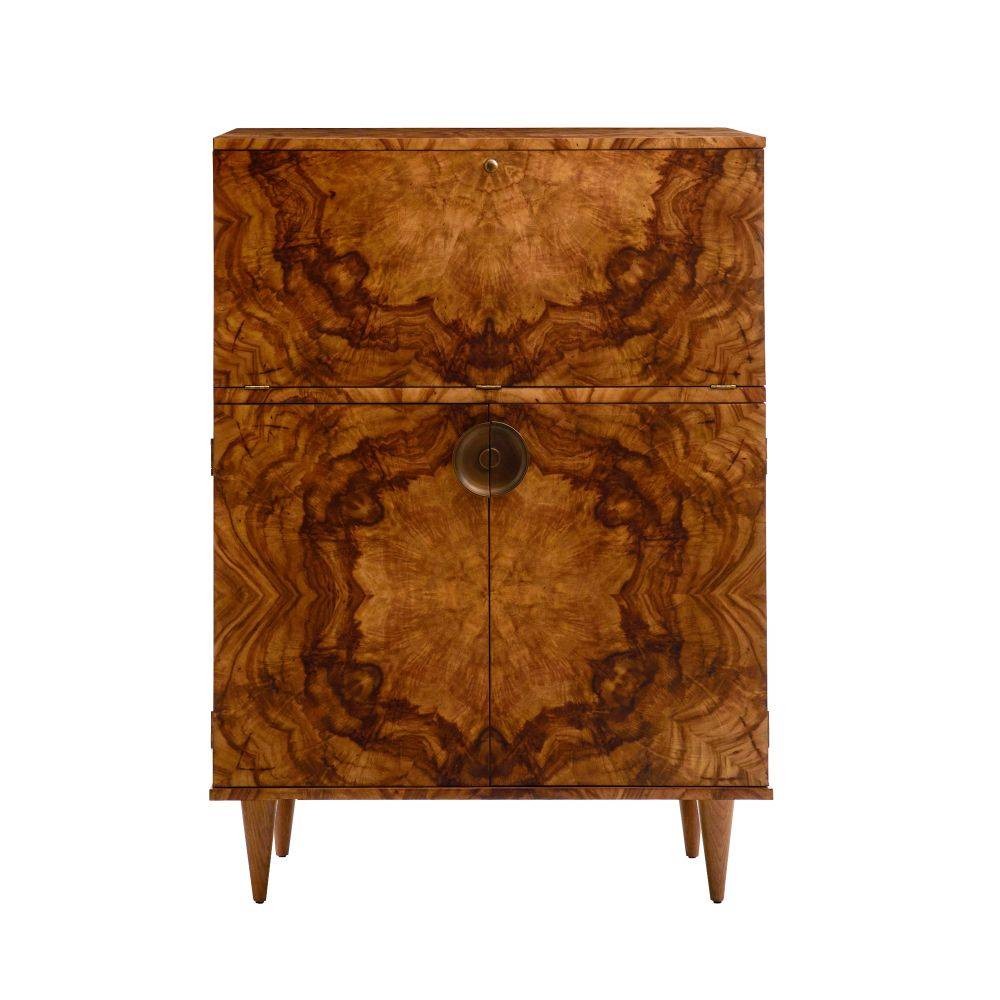 Arteriors - 5688 - Cocktail Cabinet - Manhattan - Toffee Burl