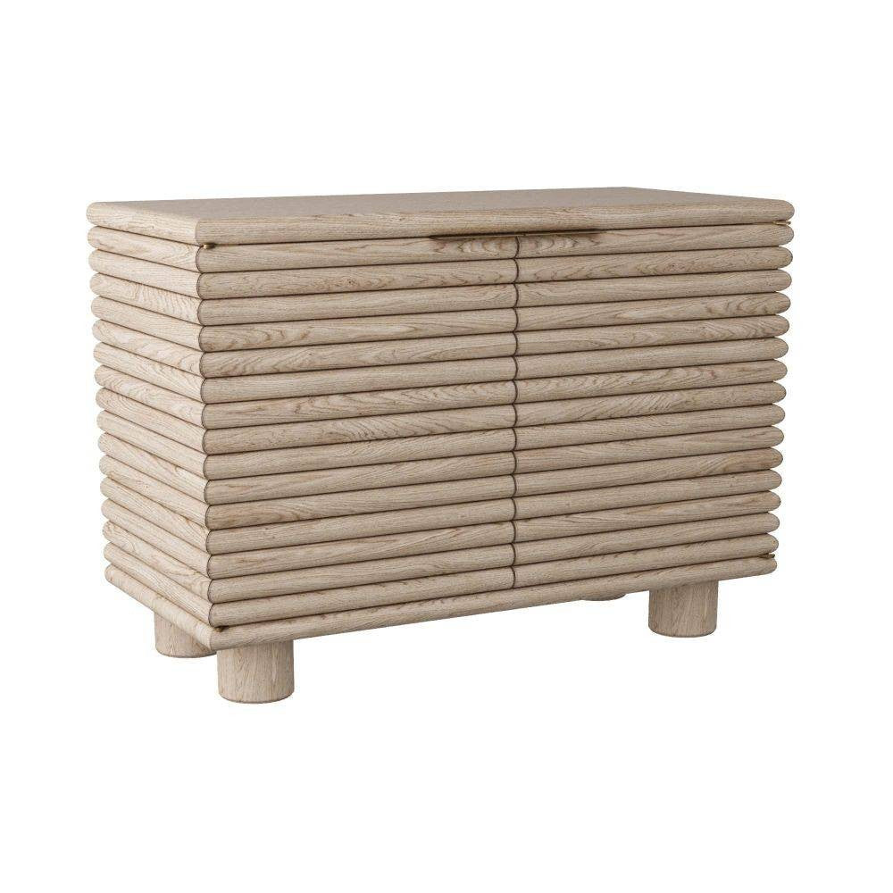 Arteriors - 5738 - Cabinet - Seine - Smoke Oak Veneer/Antique Brass