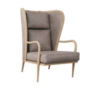 Arteriors - 5743 - Chair - Stassi - Smoke Oak/Carbon Leather