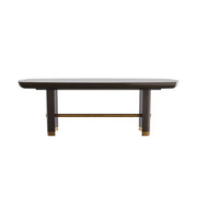 Arteriors - 5760 - Dining Table - Pembroke - Ebony Oak Veneer/Vintage Brass
