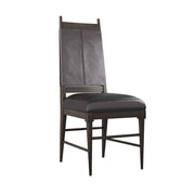 Arteriors - 6877 - Chair - Keegan - Ebony Wood/Black Leather