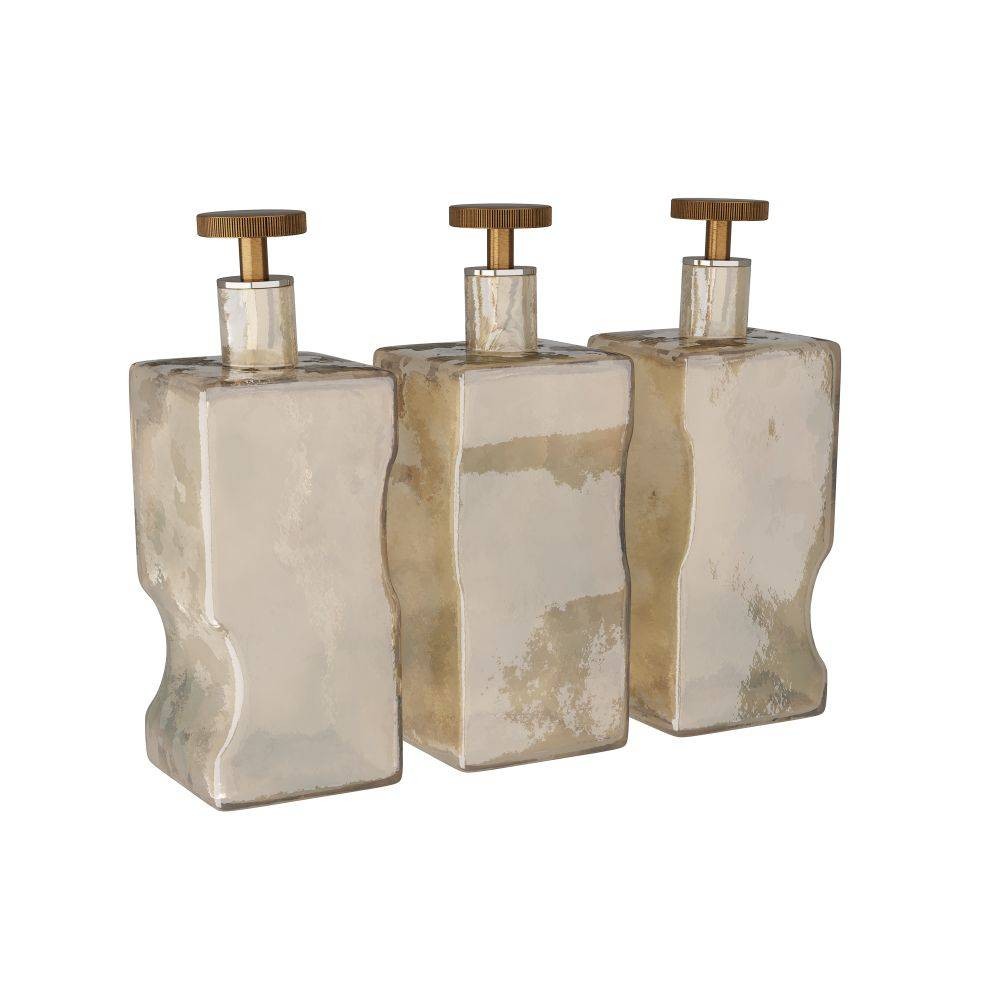 Arteriors - ARI09 - Decanters, Set of 3 - Zerdomo - Smoke Luster