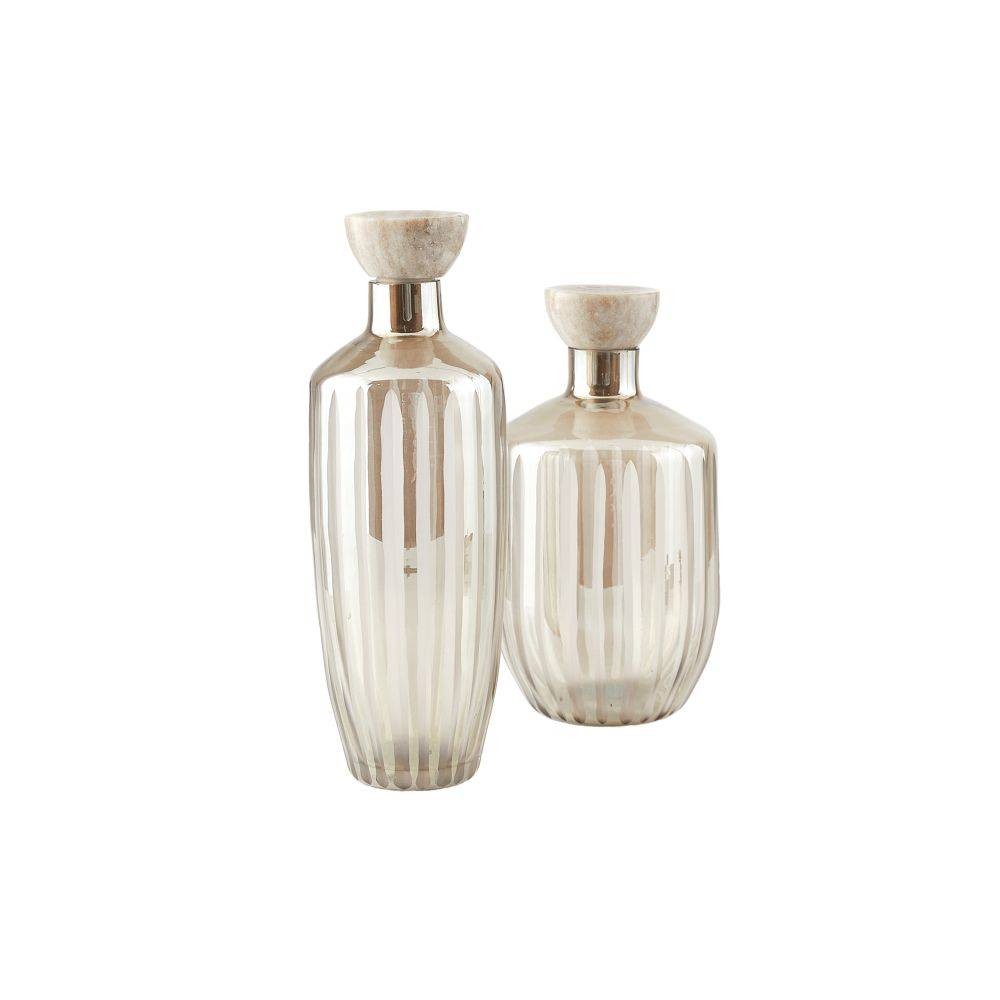Arteriors - ARI11 - Decanters, Set of 2 - Arielle - Smoke Luster