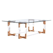 Arteriors - DC2021 - Coffee Table - Corset - Clear