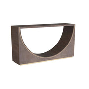Arteriors - FLS01 - Console - Tatton - Umber Oak Veneer/Antique Brass