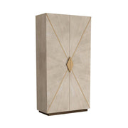 Arteriors - FNS04 - Cabinet - Tidwell - Smoke Oak Veneer/Antique Brass