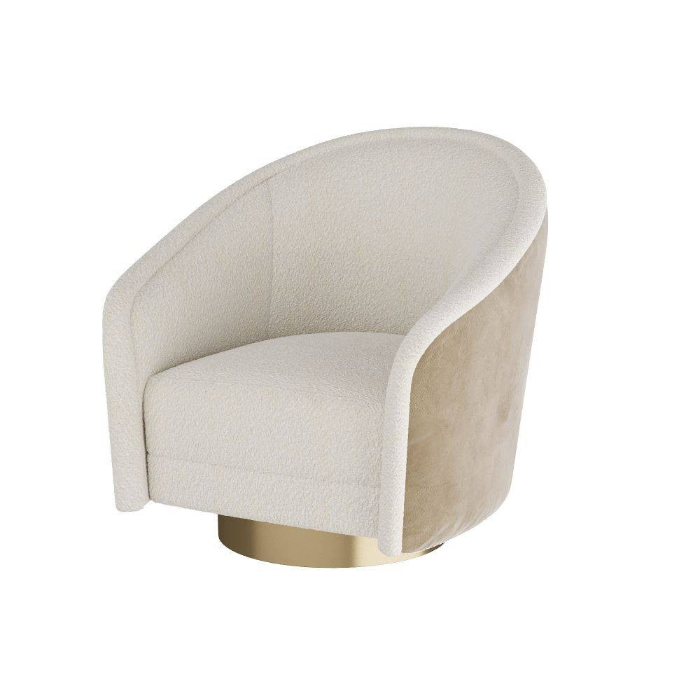 Arteriors - FRU05 - Chair - Aljona - Cream Sherpa