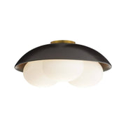 Arteriors - GADFC02 - Three Light Flush Mount - Glaze - Matte Black