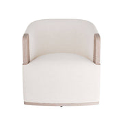 Arteriors - GDFRU01 - Lounge Chair - Reveal - Bone Linen/Cerused Oak/Antique Brass Nailheads
