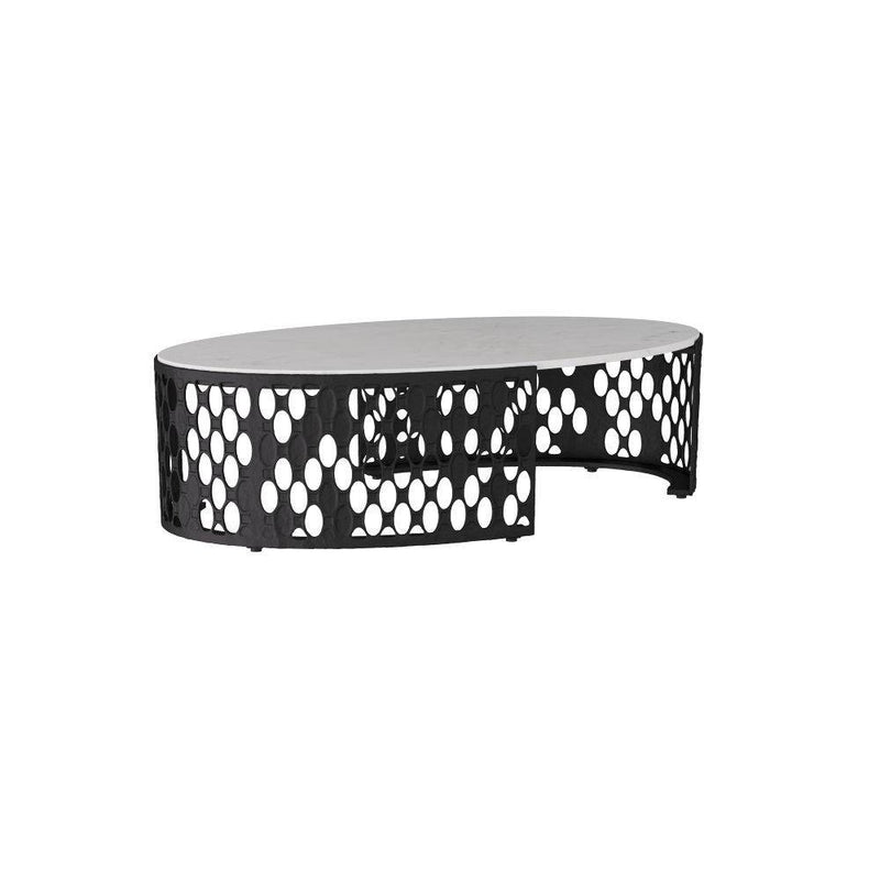 Arteriors - GKFCI01 - Coffee Table - Onze - White, Banswara Marble