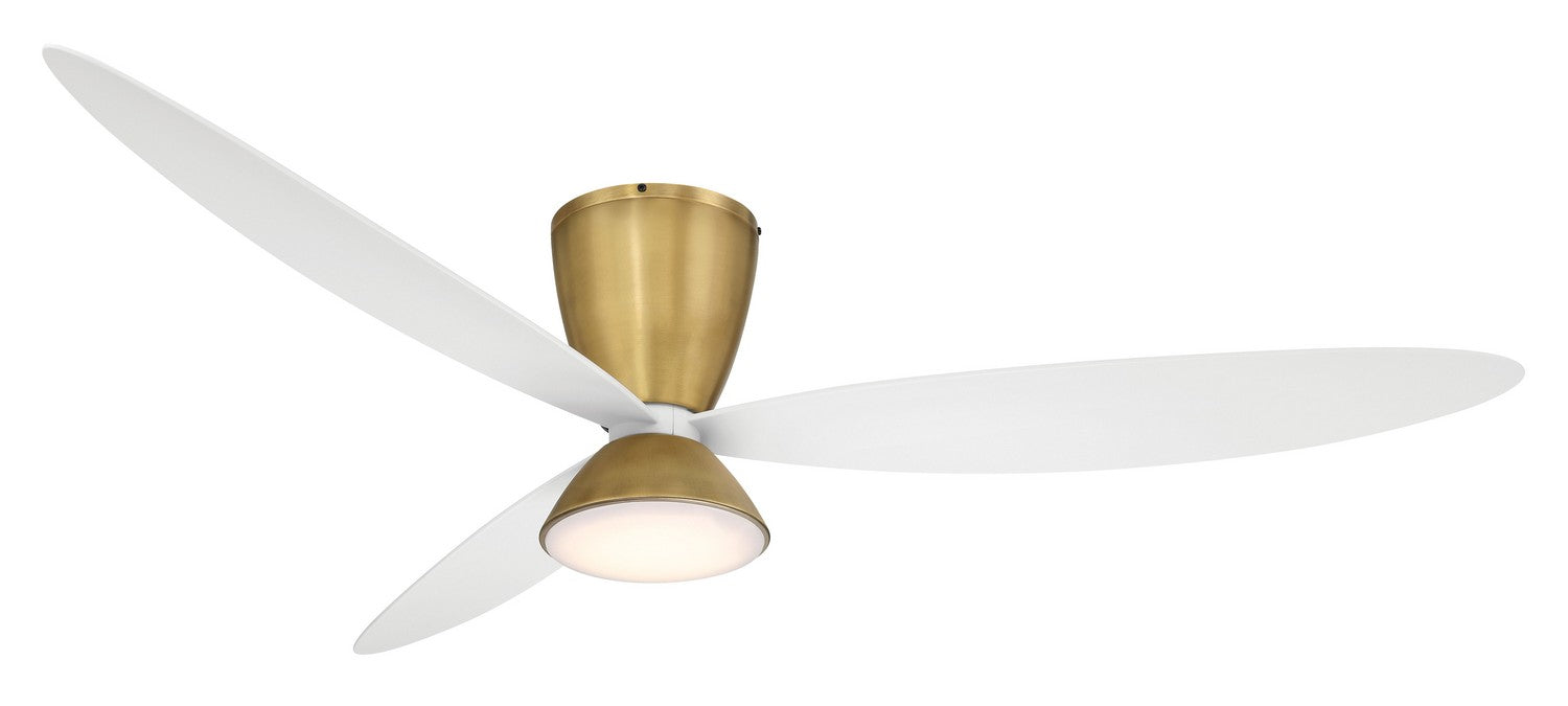 Minka Aire - F468L-LBR/WHF - 58"Ceiling Fan - Hourglass - Legacy Brass