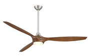 Minka Aire - F762L-BN/DK - 65"Ceiling Fan - Pierce - Brushed Nickel