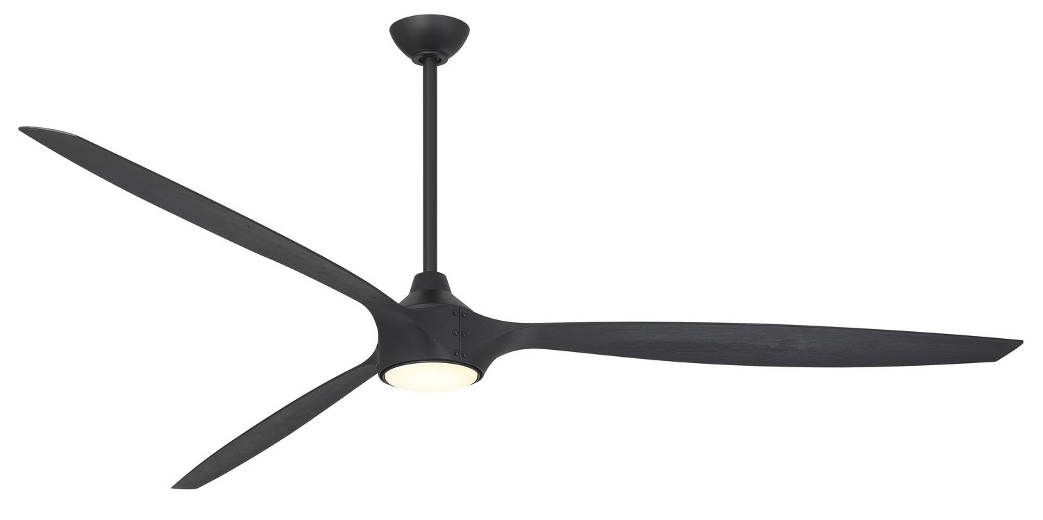 Minka Aire - F763L-CL/SSB - 84"Ceiling Fan - Pierce - Coal Black