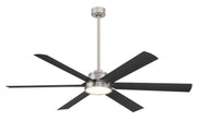Minka Aire - F897L-BNW/CL - 65"Ceiling Fan - Cairo - Brushed Nickel Wet
