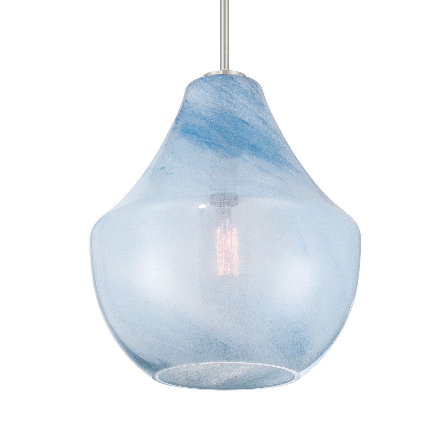 Minka-Lavery - 293-84 - One Light Pendant - Pacific - Brushed Nickel