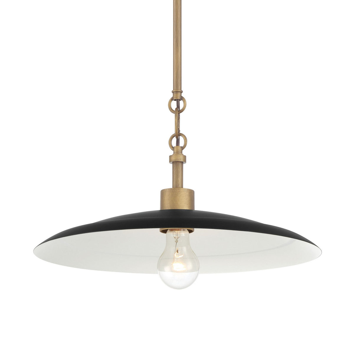 Minka-Lavery - 296-858 - One Light Pendant - York - Natural Brass