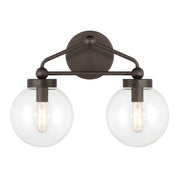 Minka-Lavery - 2972-860 - Two Light Vanity - Stella - Dark Bronze