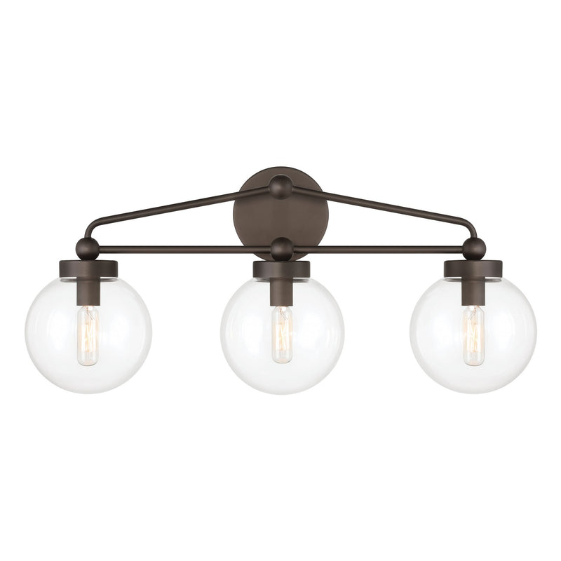 Minka-Lavery - 2973-860 - Three Light Vanity - Stella - Dark Bronze