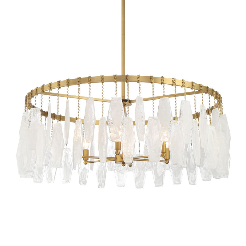 Minka-Lavery - 3626-732 - Six Light Pendant - Willow - Legacy Brass