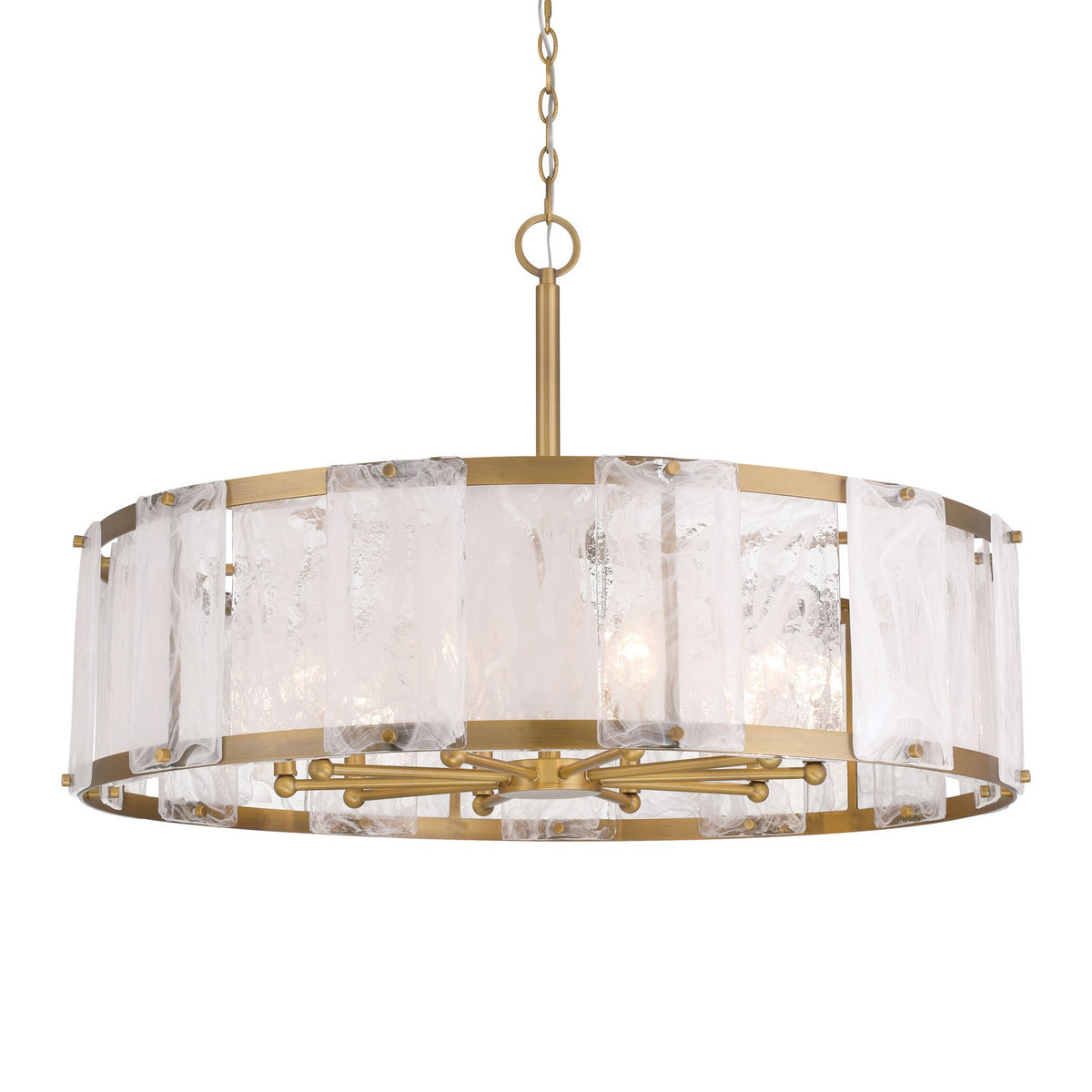 Minka-Lavery - 3638-732 - Ten Light Pendant - Veil - Legacy Brass