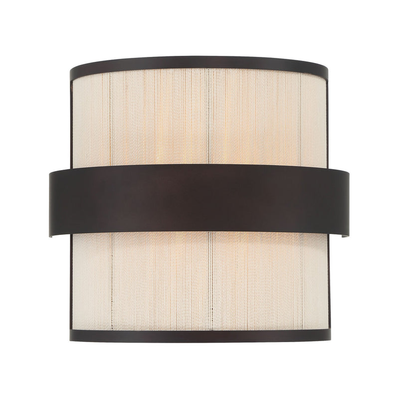Minka-Lavery - 3682-886 - Two Light Wall Sconce - Harbor Wrap - Legacy Brass (Painted) & Dark