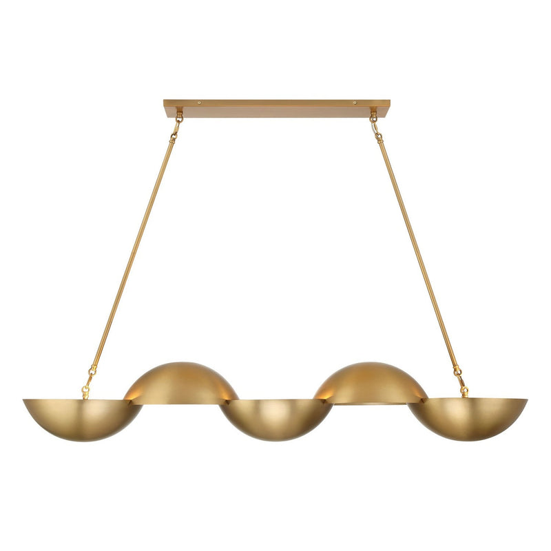 Minka-Lavery - 3757-732 - Six Light Island Pendant - Ivy Lane - Legacy Brass