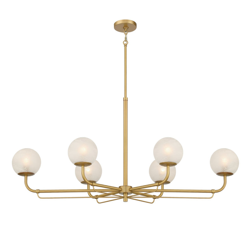 Minka-Lavery - 3796-732 - Six Light Island Pendant - Whitehall - Legacy Brass