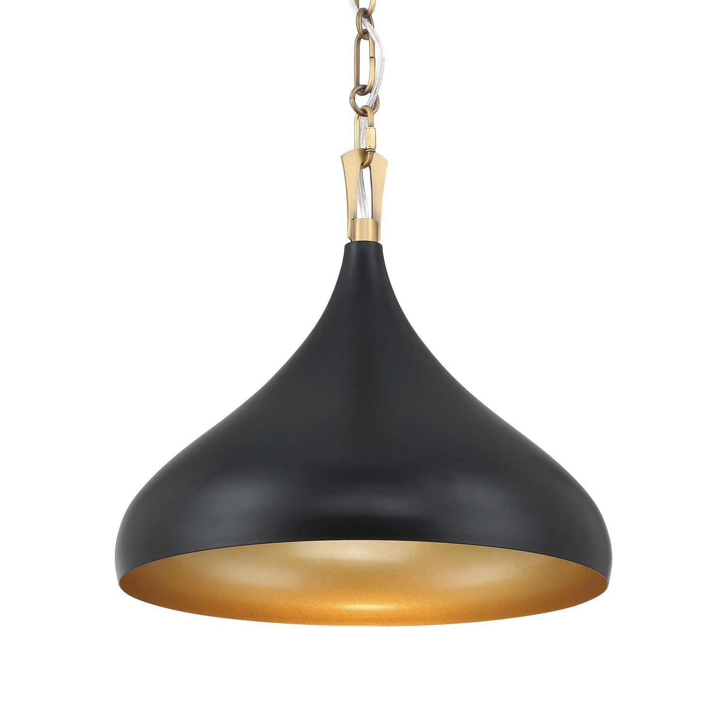 Minka-Lavery - 3931-876 - One Light Pendant - Cedar Lane - Legacy Brass & Matte Coal