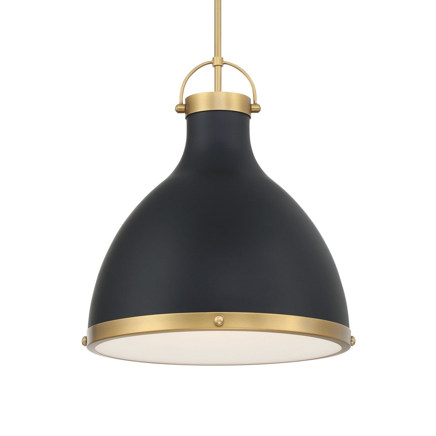 Minka-Lavery - 3932-876 - One Light Pendant - Lynk - Legacy Brass & Matte Coal